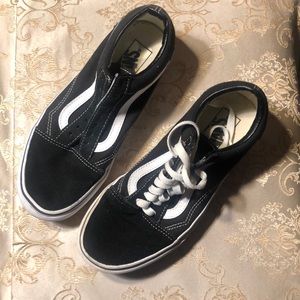 Black and white Vans. Women’s size 8